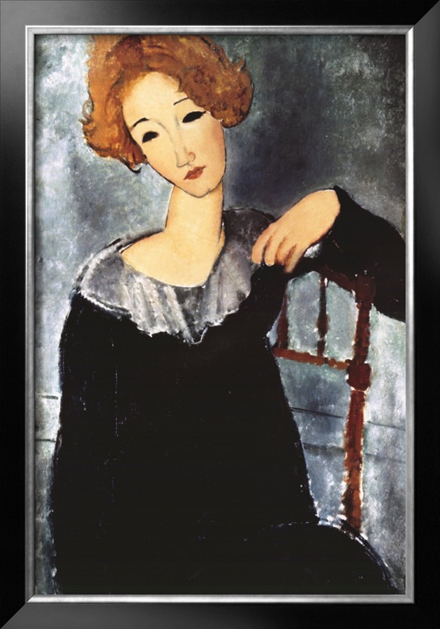 Woman with Red Hair - Amedeo Modigliani Paintings